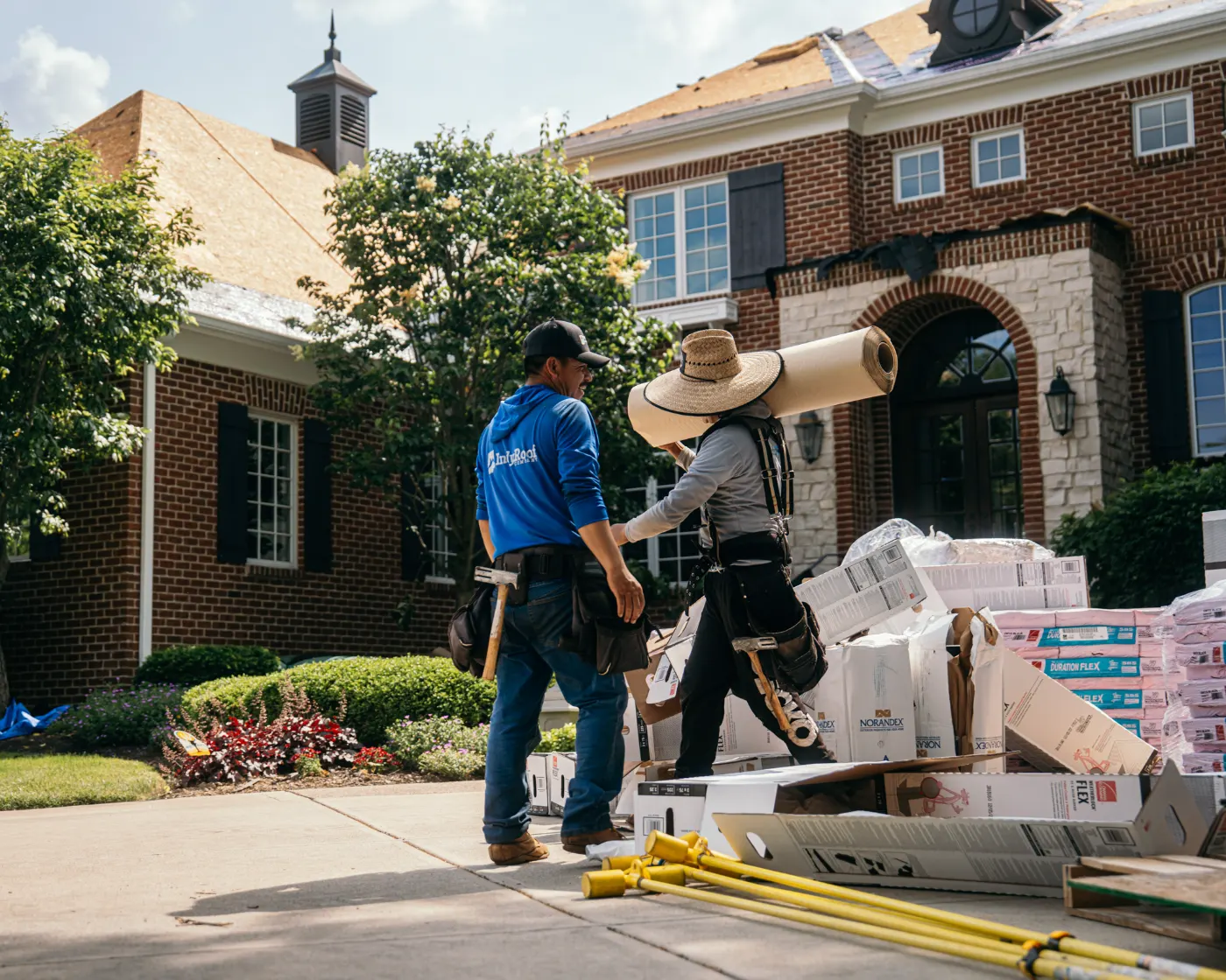 Commercial roof inspection documented in Stones Crossing